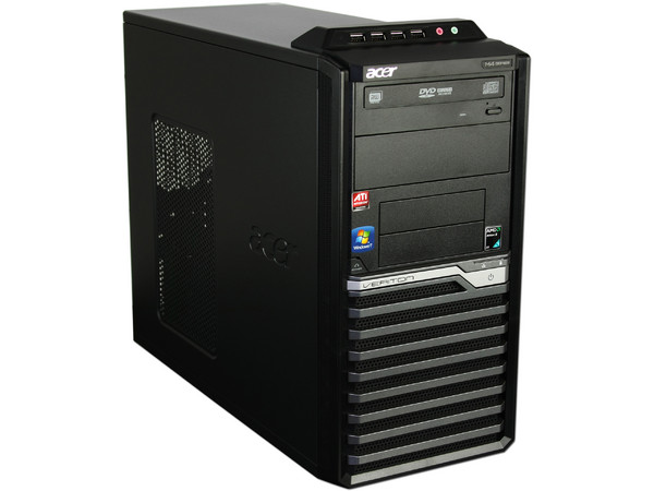 Computadora Acer Veriton VM421G,
Procesador AMD Athlon II X2 215 (2.7GHz),
Memoria 2GB DDR2,
D.D. de 320GB, DVD±R/RW,
Red, Windows 7 Professional,
No Incluye Monitor.
