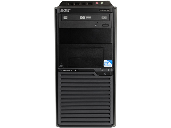 Computadora Acer Veriton VM275-SD58001L,
Procesador Intel Pentium Dual-Core E5800 (3.20GHz),
Memoria de 2GB DDR3, D.D. de 500GB SATA,
SuperMulti DVD±R/RW DL, Red,
No incluye Sistema Operativo,
No Incluye Monitor.