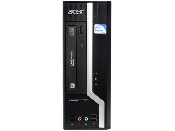 Computadora Acer Veriton VX275-SD4500L,
Procesador Intel Celeron 450 (2.2GHz),
Memoria 2GB DDR3, D.D. de 160GB,
Video Intel GMA X4500, DVD-SuperMulti DL, Red,
No incluye Sistema Operativo,
No incluye Monitor.