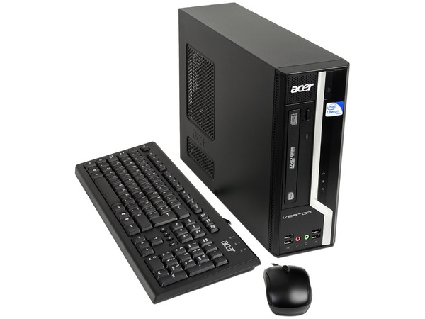 Computadora Acer Veriton VX275-SD4500L,
Procesador Intel Celeron 450 (2.2GHz),
Memoria 2GB DDR3, D.D. de 160GB,
Video Intel GMA X4500, DVD-SuperMulti DL, Red,
No incluye Sistema Operativo,
No incluye Monitor.