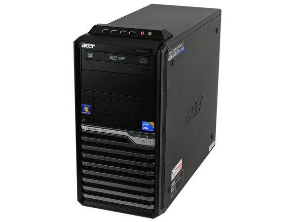 Computadora Acer Veriton VM490G-SI5650W,
Procesador Intel Core i5-650M (3.2GHz),
Memoria de 4GB DDR3,
D.D. de 640GB SATA, SuperMulti DVD±R/RW,
Red, Windows 7 Professional (64 bit),
No Incluye Monitor.