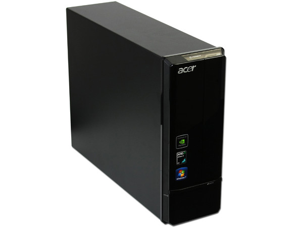 Mini Computadora Acer Aspire AX3300-SD3400A,
Procesador AMD Athlon II X3 400e (2.2 GHz),
Memoria 3 GB DDR3 ,
D.D. de  1TB  SATA, DVD±R/RW,
Red,  HDMI , Windows 7 Home Premium 64 Bits