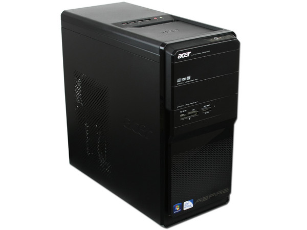 Computadora Acer Aspire AM3802-SD5300A,
Procesador Pentium Dual Core E5300 (2.6 GHz),
Memoria 2 GB DDR2 800MHz,
D.D. de 320 GB SATA, DVD±R/RW,
Red, HDMI, Windows 7 Home Premium 64 Bits