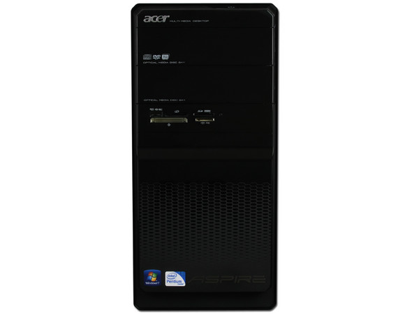 Computadora Acer Aspire AM3802-SD5300A,
Procesador Pentium Dual Core E5300 (2.6 GHz),
Memoria 2 GB DDR2 800MHz,
D.D. de 320 GB SATA, DVD±R/RW,
Red, HDMI, Windows 7 Home Premium 64 Bits