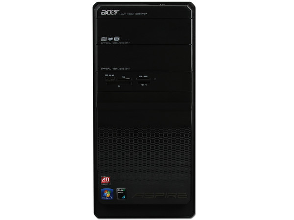 Computadora Acer Aspire AM3203-SD2215A,
Procesador AMD Athlon II X2 215 (2.7 GHz),
Memoria 2 GB DDR2,
D.D. de  320 GB SATA, DVD±R/RW,
Red,  HDMI , Windows 7 Home Premium 64 Bits