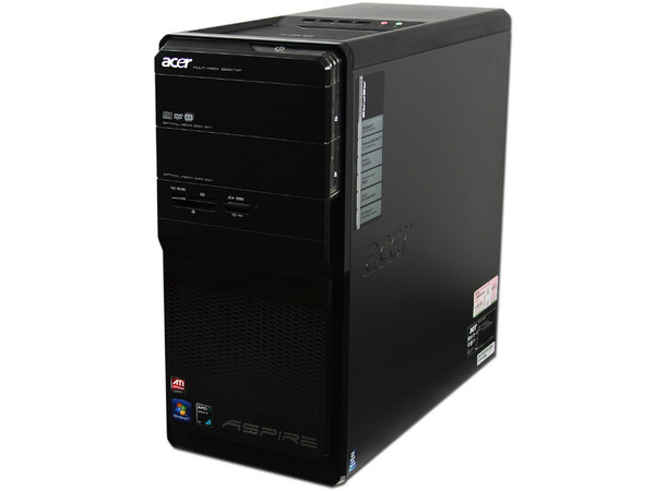Computadora Acer Aspire AM3203-SD2215A,
Procesador AMD Athlon II X2 215 (2.7 GHz),
Memoria 2 GB DDR2,
D.D. de  320 GB SATA, DVD±R/RW,
Red,  HDMI , Windows 7 Home Premium 64 Bits