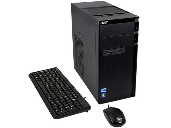 Computadora Acer Aspire M3910-S4922,
Procesador Intel Core i3-550 (3.2GHz),
Memoria 4GB DDR3, D.D. de 1TB,
Super Multi DVD±R/RW DL, Red Gigabit,
Windows 7 Home Premium (64 bits),
No Incluye Monitor.