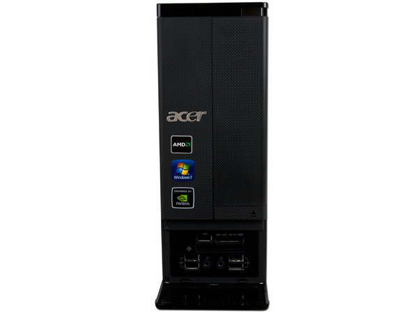 Mini Computadora Acer Aspire AX3400-S4002,
Procesador AMD Athlon X2 255 (3.1GHz),
Video Nvidia GeForce 9200 Graphics,
Memoria 3GB DDR3, D.D. de 500GB,
DVD-SuperMulti DL, Red,
Windows 7 Home Premium (64 bits),
No Incluye Monitor.