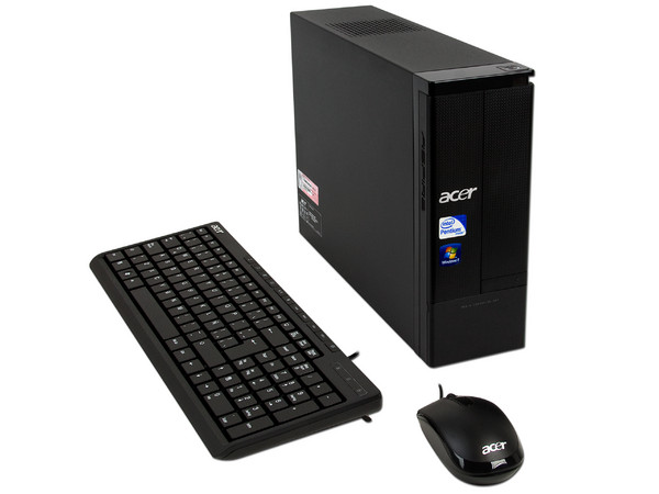 Mini Computadora Aspire AX3950-S4912,
Procesador Intel Pentium G6950 (2.8 GHz),
Memoria 4 GB DDR3, D.D. de 1TB,
Video Intel HD Graphics, DVD-SuperMulti DL, Red,
Windows 7 Home Premium (64 bits),
No Incluye Monitor.