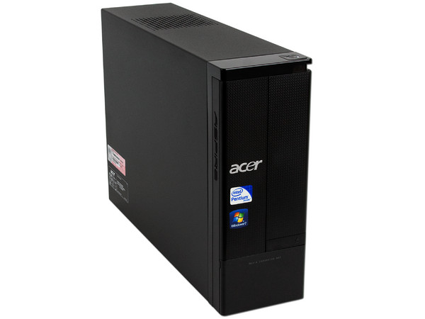 Mini Computadora Aspire AX3910-S4902,
Procesador Intel Pentium D.C E5800 (3.2 GHz),
Memoria 4 GB DDR3, D.D. de 1TB,
Video Intel GMA X4500, DVD-SuperMulti, Red,
Windows 7 Home Premium (64 bits),
No Incluye Monitor.