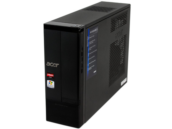 Mini Computadora Acer Aspire AX1430-MR21S,
Procesador AMD E-350 (1.60GHz),
Memoria 2GB DDR3, D.D. de 500GB, 
Video Radeon HD 6310, SuperMulti DL, Red, 
Windows Windows 7 Starter (32 bits),
No incluye monitor.