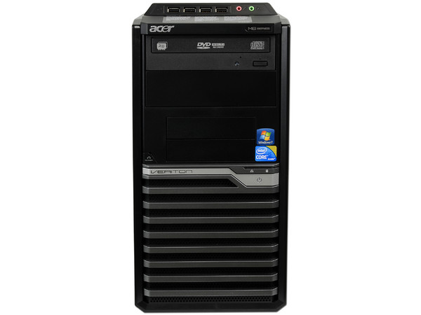 Computadora Acer Veriton VM680G,
Procesador Intel Core i5-650 (3.20GHz),
Memoria 3GB DDR3,
D.D. de 500GB, DVD±R/RW DL,
Red, Windows 7 Professional (64 Bits),
No Incluye Monitor.