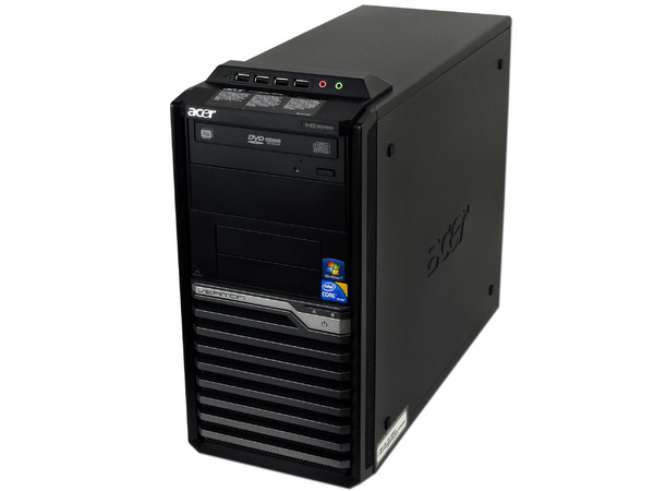 Computadora Acer Veriton VM680G,
Procesador Intel Core i5-650 (3.20GHz),
Memoria 3GB DDR3,
D.D. de 500GB, DVD±R/RW DL,
Red, Windows 7 Professional (64 Bits),
No Incluye Monitor.