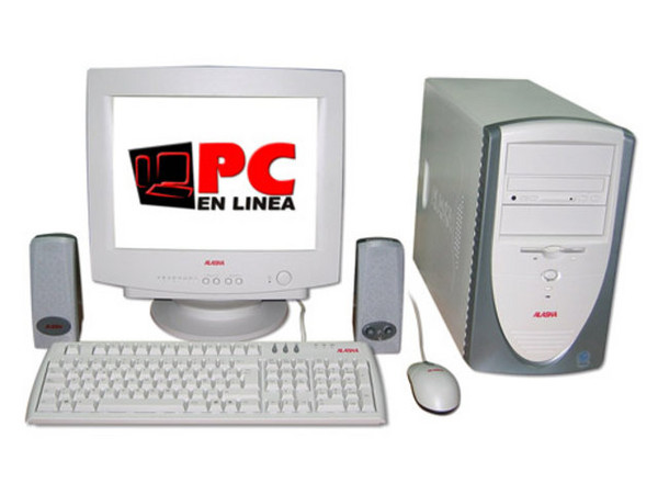 Computadora Alaska PC en Línea,
Procesador Intel Celeron a 1.7GHZ,
128Mb en RAM, D.D. 40GB, CD-Rom 56x,
Monitor 15pds SVGA, Modem56k, Red 10/100,
Video 3D, Bocinas, Teclado y Mouse, Windows XP Home.