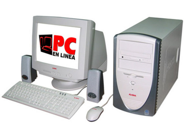 Computadora Alaska PC en Línea,
Procesador Intel Celeron a 1.7GHZ,
128Mb en RAM, D.D. 40GB, CD-Rom 56x,
Monitor 15pds SVGA, Modem56k, Red 10/100,
Video 3D, Bocinas, Teclado y Mouse, Windows XP Home.