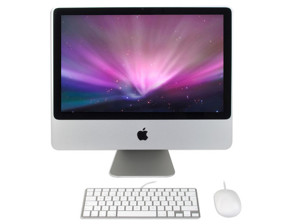 Computadora Apple iMac,
Procesador Intel Core 2 Duo (2.66 GHz);
Memoria 2GB DDR2, D.D. de 320GB SATA,
Video NVIDIA GeForce 9400M con 256MB DDR3,
Red 802.11n, S.O. Mac OS X e iLife,
Monitor LCD Wide de 20