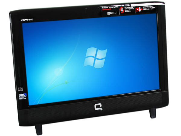 Computadora Compaq Presario All-in-One CQ1-1303LA,
Procesador Intel Atom D410 (1.66GHz),
Memoria 1GB DDR2, D.D. de 500GB,
Video Intel GMA 3150,
Red 10/100 BaseT, DVD±R/RW Lightscribe,
Windows 7 Starter,
Monitor LCD Widescreen de 18.5
