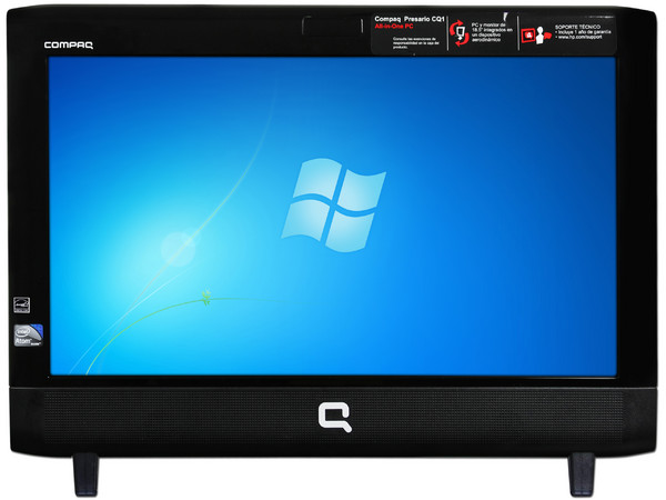 Computadora Compaq Presario All-in-One CQ1-1303LA,
Procesador Intel Atom D410 (1.66GHz),
Memoria 1GB DDR2, D.D. de 500GB,
Video Intel GMA 3150,
Red 10/100 BaseT, DVD±R/RW Lightscribe,
Windows 7 Starter,
Monitor LCD Widescreen de 18.5