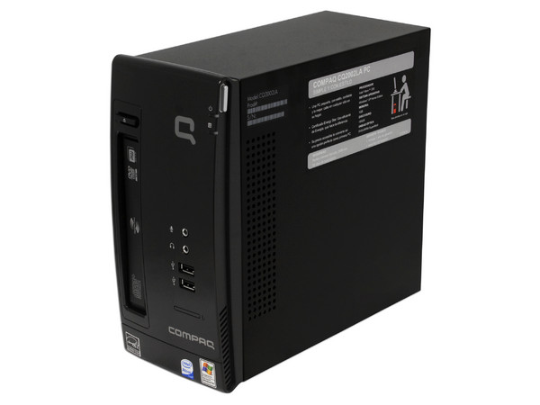 Mini Computadora Compaq Presario CQ2002LA,
Procesador Intel Atom 230 (1.6GHz),
Memoria de 1GB PC2-4200 DDR2,
D.D. de 160GB, SuperMulti DVD±R/RW,
Red, Módem, Windows XP Home,
No Incluye Monitor.