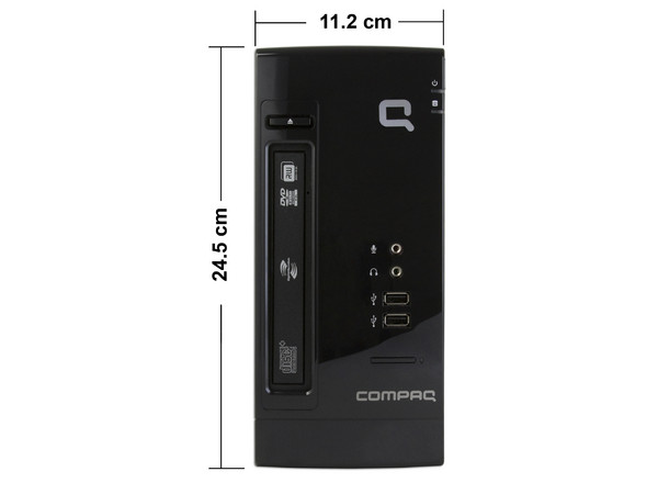 Mini Computadora Compaq Presario CQ2202LA,
Procesador Intel Atom 230 (1.6GHz),
Memoria de 2GB PC2-4200 DDR2,
D.D. de 250GB, SuperMulti DVD±R/RW,
Red, Módem, Windows Vista Starter,
No Incluye Monitor.