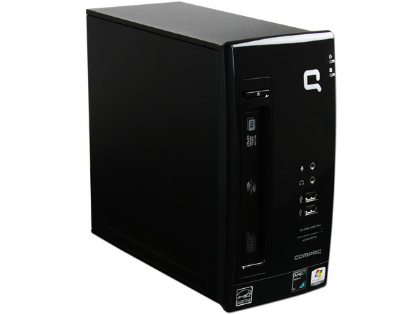 Mini Computadora Compaq Presario CQ2402LA, 
Procesador AMD Athlon 2850e (1.8GHz),
Memoria de 1GB PC2-6400 DDR2,
D.D. de 320GB, SuperMulti DVD±R/RW,
Red, Módem, Windows 7 Starter,
No Incluye Monitor.
