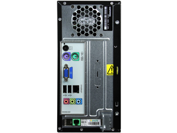 Mini Computadora Compaq Presario CQ2402LA, 
Procesador AMD Athlon 2850e (1.8GHz),
Memoria de 1GB PC2-6400 DDR2,
D.D. de 320GB, SuperMulti DVD±R/RW,
Red, Módem, Windows 7 Starter,
No Incluye Monitor.