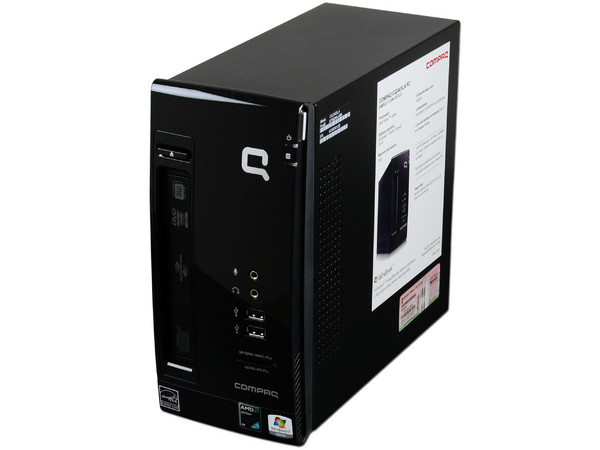 Mini Computadora Compaq CQ2405LA,
Procesador AMD Athlon 2850e (1.8GHz),
Memoria de 2GB DDR2, Red,
D.D. de 320GB, SuperMulti DVD±R/RW,
Sistema Operativo Windows 7 Starter,
Monitor Compaq LCD Widescreen de 15.6