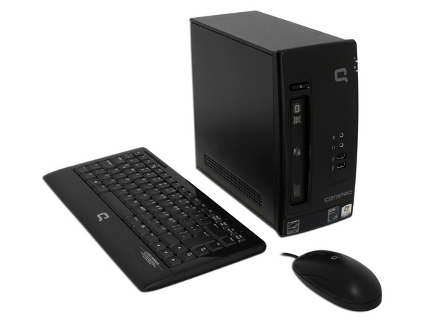 Mini Computadora Compaq Presario CQ2302LA, 
Procesador AMD Athlon 2650e (1.6GHz),
Memoria de 2GB PC2-4200 DDR2,
D.D. de 320GB, SuperMulti DVD±R/RW,
Red, Módem, Sistema Operativo Windows 7 Starter,
No Incluye Monitor