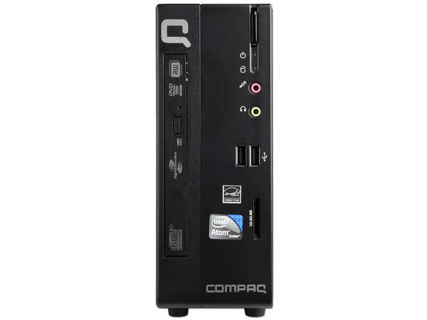 Mini Computadora Compaq Presario CQ1506LA, 
Procesador Intel Atom D525 (1.80GHz),
Memoria de 2GB DDR3, D.D. de 500GB,
SuperMulti DVD±R/RW DL LightScribe, Red,
Windows 7 Starter (32 bits),
No Incluye Monitor.