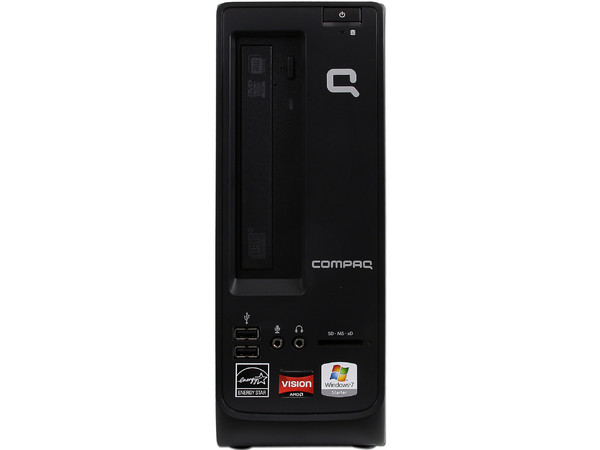 Mini Computadora Compaq Presario CQ1110LA, 
Procesador AMD E-450 (1.65 GHz),
Memoria de 2GB DDR3, D.D. de 500GB,
Video Radeon HD 6320, SuperMulti DVD±R/RW, Red,
Windows 7 Starter (32 bits),
No Incluye Monitor.