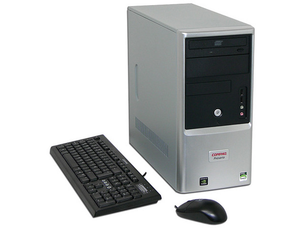 Computadora Compaq Presario SG2100LA,
Procesador AMD SempronTM 3600+ (2.0 GHz),
Memoria 256MB DDR2 PC2-5300,
D.D. de 80 GB Serial ATA, CD-RW,
Red 10/100, Módem 56K, Sistema Operativo Linux,
No Incluye Monitor