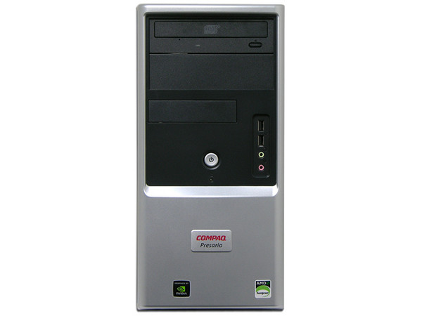 Computadora Compaq Presario SG2100LA,
Procesador AMD SempronTM 3600+ (2.0 GHz),
Memoria 256MB DDR2 PC2-5300,
D.D. de 80 GB Serial ATA, CD-RW,
Red 10/100, Módem 56K, Sistema Operativo Linux,
No Incluye Monitor