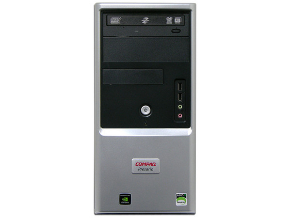 Computadora Compaq Presario SG2102LA,
Procesador AMD SempronTM 3600+, 2.0 GHz,
Memoria 512MB DDR2 PC2-5300,
D.D. de 160 GB Serial ATA, Super Multi DVD±R/RW,
Red 10/100, Módem 56K, Sistema Operativo Linux,
No Incluye Monitor