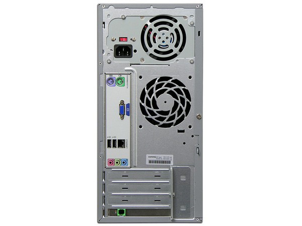 Computadora Compaq Presario SG2102LA,
Procesador AMD SempronTM 3600+, 2.0 GHz,
Memoria 512MB DDR2 PC2-5300,
D.D. de 160 GB Serial ATA, Super Multi DVD±R/RW,
Red 10/100, Módem 56K, Sistema Operativo Linux,
No Incluye Monitor