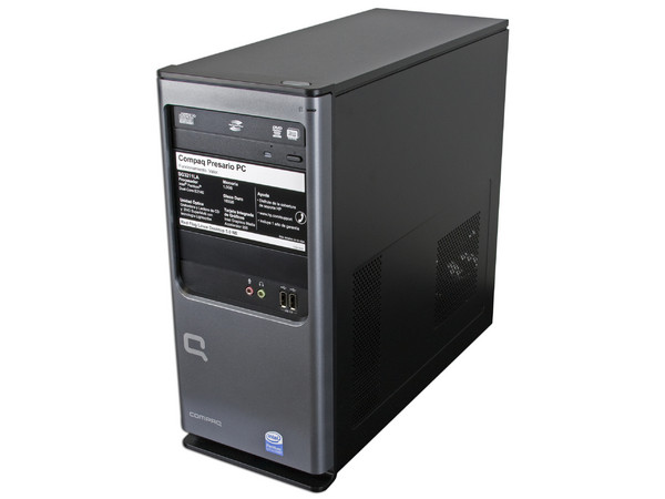 Computadora Compaq Presario PC SG3211LA,
Procesador Intel Dual-Core E2140 (1.6 GHz),
Memoria de 1GB PC2-5300 DDR2,
D.D. de 160GB, DVD±R/RW LightScribe,
Red, Módem, Sistema Operativo Linux,
No Incluye Monitor.