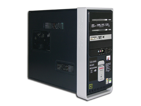 Computadora Compaq Presario SR1905LA,
Procesador AMD Sempron 3200+ (1.8 GHz),
Memoria de 256MB PC3200 DDR,
D.D. de 80GB, Unidad CD-RW de 48X,
Red, Modem, Windows XP Home SP2,
Sin Monitor.