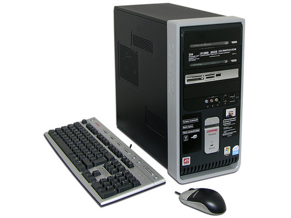 Computadora Compaq Presario SR2017LA,
Procesador Intel Pentium 4 524, 3.06GHz,
Memoria de 512MB PC2-4200 DDR2,
D.D. de 80GB, CD-RW / DVD-ROM Combo,
Red, Módem, Windows XP Home Original,
Sin Monitor.