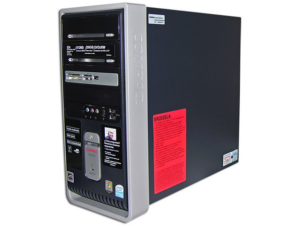 Computadora Compaq Presario SR2020LA,
Procesador Intel Pentium 4 524, 3.06 GHz,
Memoria de 512MB PC2-4200 DDR2,
D.D. de 200GB, DVD±R/RW Doble Capa,
Red, Módem, Windows XP Home Original,
Sin Monitor.