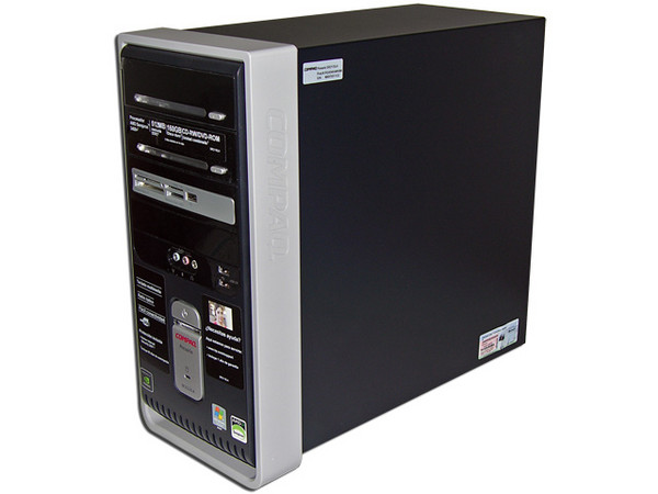 Computadora Compaq Presario SR2115LA,
Procesador AMD Sempron 64 3400+ de 1.8Ghz,
Memoria 512MB PC2-4200 DDR2,
D.D. de 160GB, CD-RW / DVD-ROM Combo,
Red 10/100, Módem 56K, Windows Vista Home Basic,
No Incluye Monitor