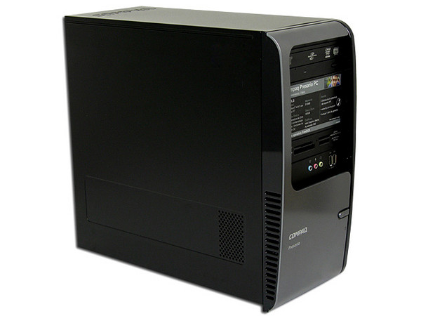 Computadora Compaq Presario SR5220LA,
Procesador Intel Pentium Dual-Core E2140 (1.6GHz),
Memoria de 1GB PC2-4200 DDR2,
D.D. de 400GB, DVD±R/RW LightScribe,
Red, Módem, Windows Vista Home Basic,
No Incluye Monitor.