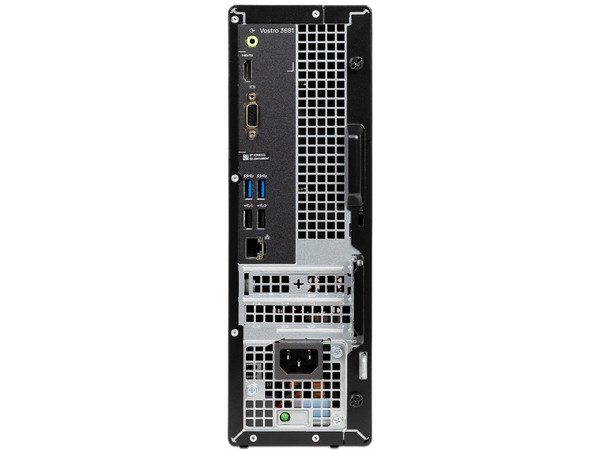PC de Escritorio DELL Vostro 3681,
Procesador Intel Core i3 10100 (hasta 4.30GHz),
Memoria de 4GB DDR4,
Disco Duro de 1TB,
Video UHD Graphics 630,
Unidad Óptica DVD±R/RW,
S.O. Windows 10 Home (64 Bits)