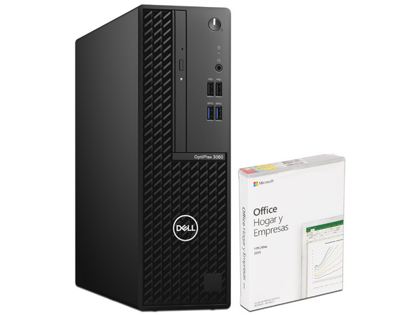 PC de Escritorio DELL OptiPlex 3080 SFF,
Procesador Intel Core i5 10510 (hasta 4.50 GHz),
Memoria de 8GB DDR4,
Disco Duro de 1TB,
Video UHD Graphics 630,
S.O. Windows 10 Pro (64 Bits), Incluye Microsoft Office Hogar y Empresas 2019.