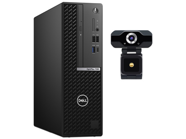 Desktop DELL OptiPlex 7080 SFF,
Procesador Intel Core i7 10700 (hasta 4.80 GHz),
Memoria de 8GB DDR4,
Disco Duro de 1TB,
Video UHD Graphics 630,
S.O. Windows 10 Pro (64 Bits), Incluye WebCam Brobotix 651312.