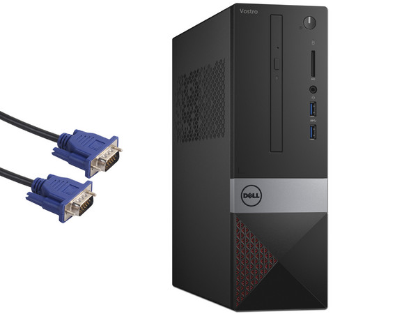 Desktop DELL Vostro 3268 SFF,
Procesador Intel Core i7 7700 (hasta 4.20 GHz),
Memoria de 8GB DDR4,
Disco Duro de 1TB,
Video HD Graphics 630,
Unidad Óptica DVD±R/RW,
S.O. Windows 10 Pro (64 Bits)
Incluye Cable VGA 4.5 m