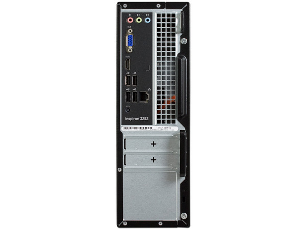 Desktop DELL Inspiron 3252,
Procesador Intel Celeron N 3050 (hasta 2.16 GHz),
Memoria de 4GB DDR3L,
Disco Duro de 500GB,
Video Intel HD Graphics,
Unidad Óptica DVD±R/RW,
S.O. Windows 10 Home (64 Bits)