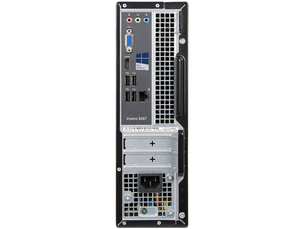Desktop DELL Vostro 3267 SFF,
Procesador Intel Core i3 6100 (hasta 3.70 GHz),
Memoria de 4GB DDR3L,
Disco Duro de 500GB,
Video HD Graphics 530,
Unidad Óptica DVD±R/RW,
S.O. Windows 10 Pro (64 Bits)