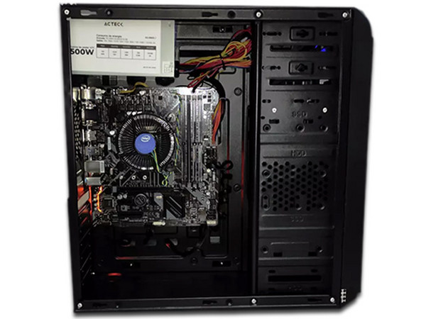 PC de Escritorio LOL V1.1,
Procesador Intel Core i3 9100 (hasta 4.20 GHz),
Memoria de 8GB DDR4,
SSD de 120GB,
Video UHD Graphics 630,
S.O. No Incluye.