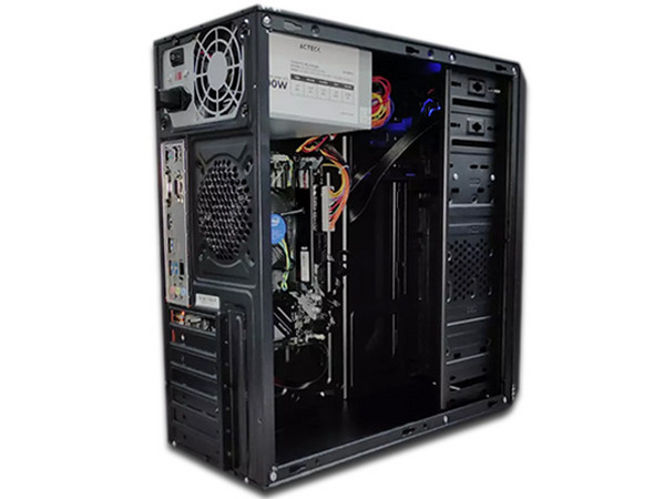 PC de Escritorio LOL V1.1,
Procesador Intel Core i3 9100 (hasta 4.20 GHz),
Memoria de 8GB DDR4,
SSD de 120GB,
Video UHD Graphics 630,
S.O. No Incluye.