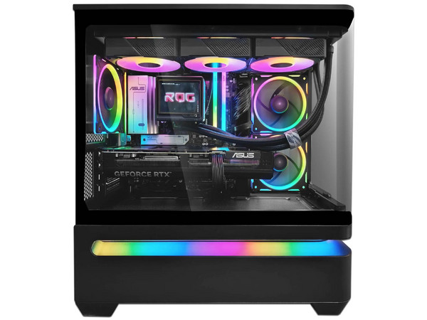 PC de Escritorio Digital Master Gamer & Diseño V1.0,
Procesador AMD Ryzen 7 9800X3D (hasta 5.2 GHz),
Memoria de 16GB DDR5,
SSD de 2TB,
Video GeForce RTX 5080,
Sistema de Enfriamiento Liquido ARGB,
S.O. No Incluye. Color Negro.