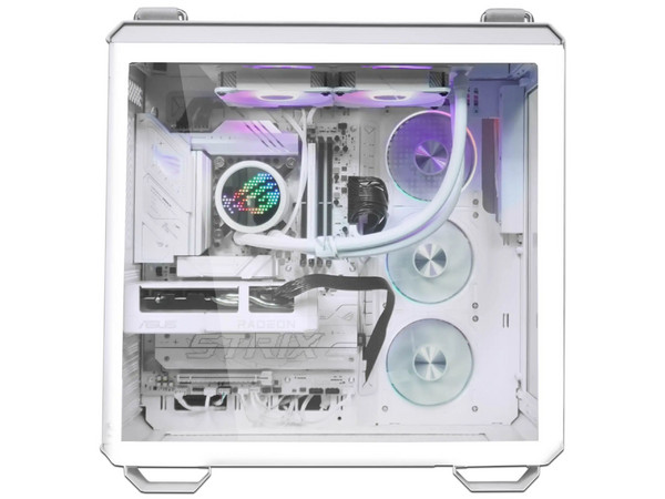 PC Gamer Digital Master ASUS RX9060XT V1.0: 
Procesador Intel Core Ultra 7 265K (hasta 5.5 GHz), 
Memoria de 16GB DDR5, 
SSD de 1TB, 
Video AMD Radeon RX 9060 XT, 
S.O. Windows 11 Home (Versión de Prueba).